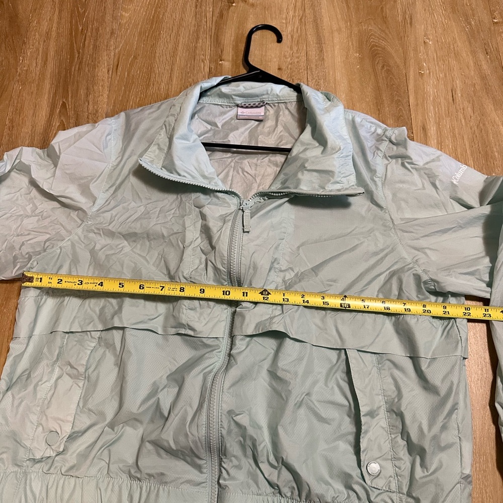 Columbia women’s windbreak rain coat XL Light Blue Green Women's Jacket - Picture 4 of 5